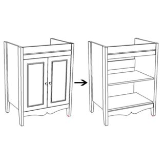 Тумба под раковину Corozo Блюз 65см белый SD-00000030